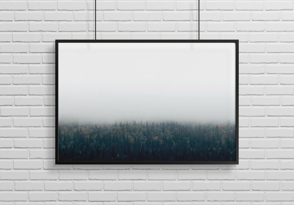 Bildverkstad Forests in fog Poster