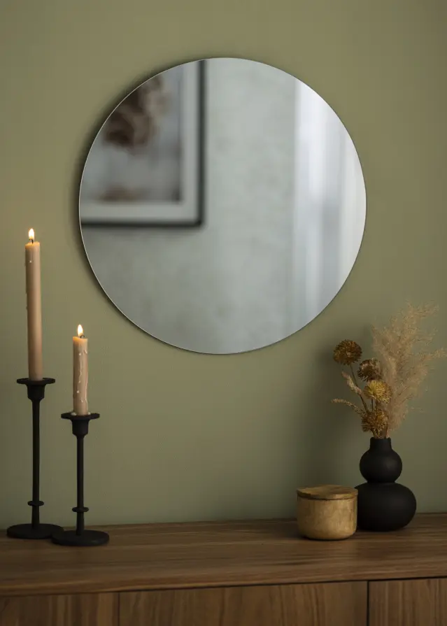 KAILA KAILA Round Mirror Smoked Grey 50 cm Ø