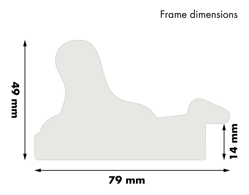 Ramverkstad Frame Birka Premium Gold 21x29,7 cm (A4)