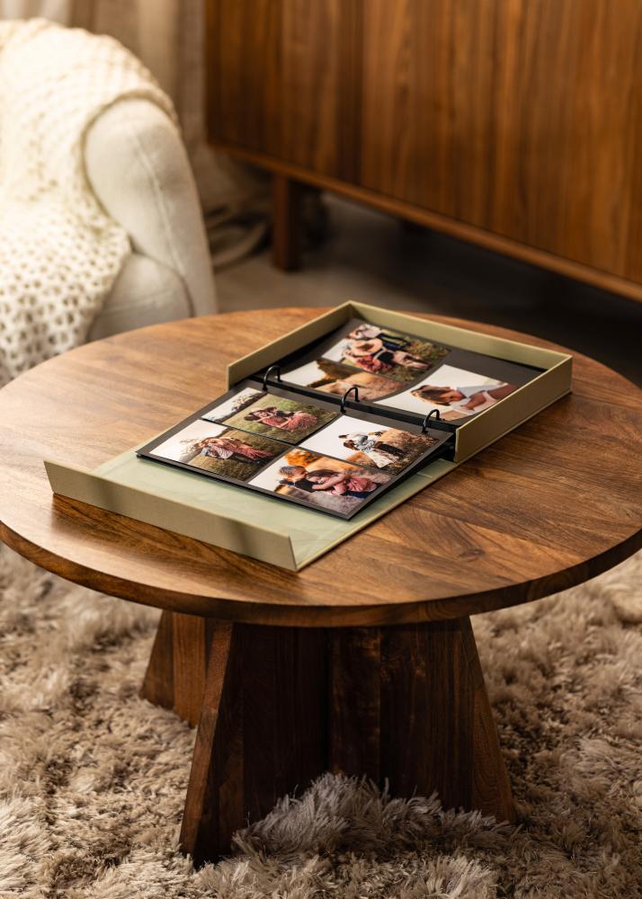 KAILA KAILA XOXO Vanilla - Coffee Table Photo Album (60 Black Pages)