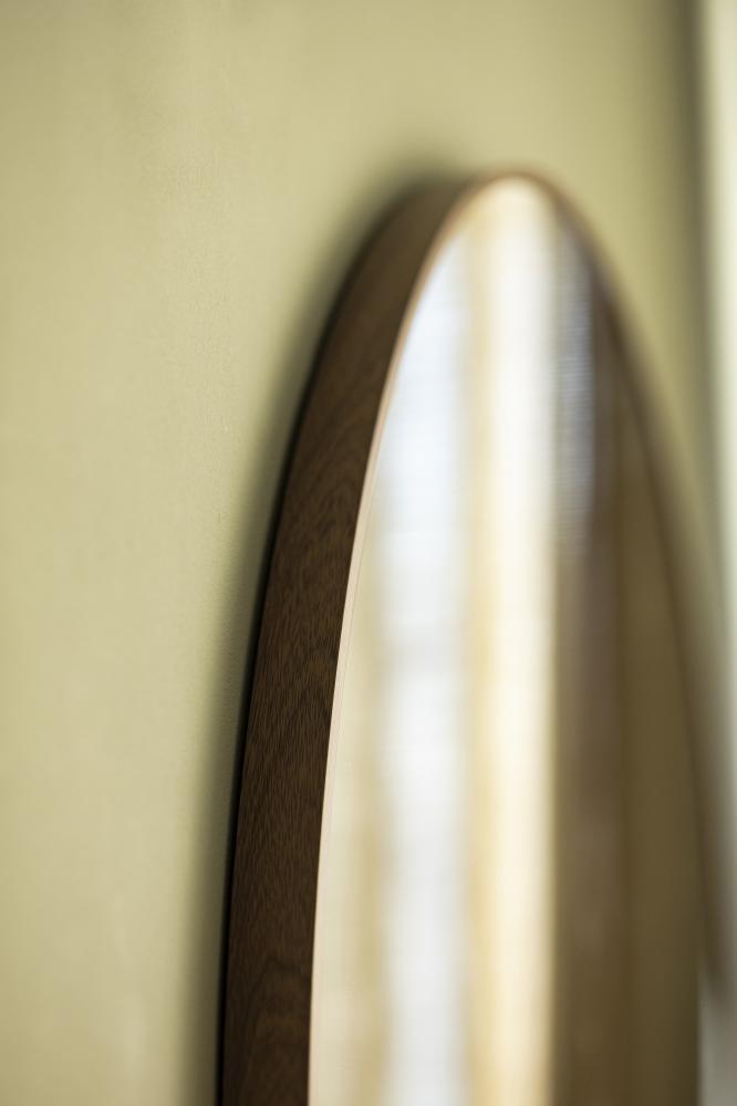 Artlink Mirror Modern Walnut 80 cm Ø