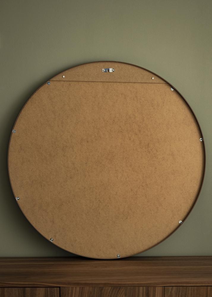 Artlink Mirror Modern Walnut 80 cm Ø