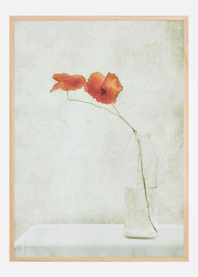 Bildverkstad Two Poppies In A Bottle Poster