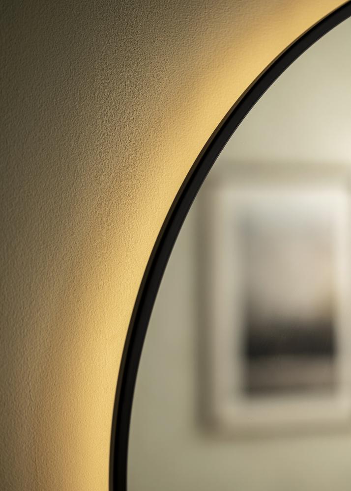 KAILA KAILA Mirror Circle LED Black 80 cm Ø