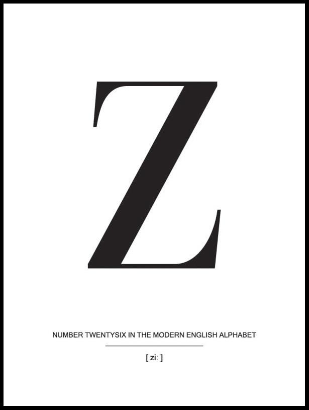 Bildverkstad Letter Z