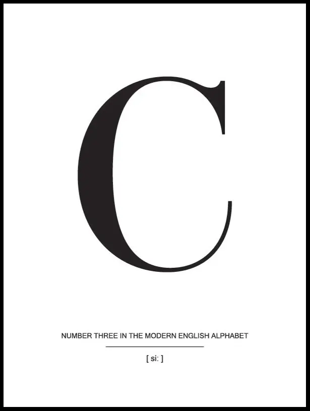 Bildverkstad Letter C