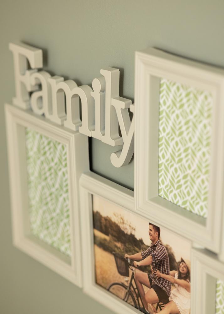 BGA Family Collage Frame Light Grey - 7 Pictures