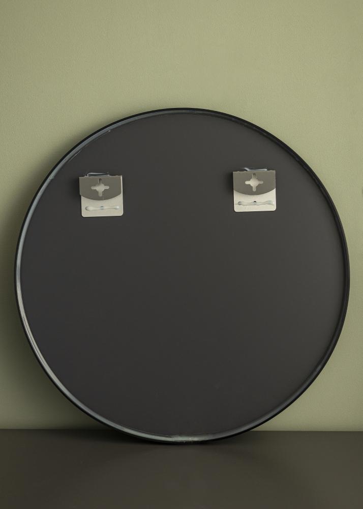 House Nordic Mirror Madrid Black 60 cm Ø