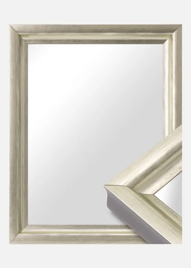 Ramverkstad 60x90 Ombud Mirror Sandarne Silver - Custom Size