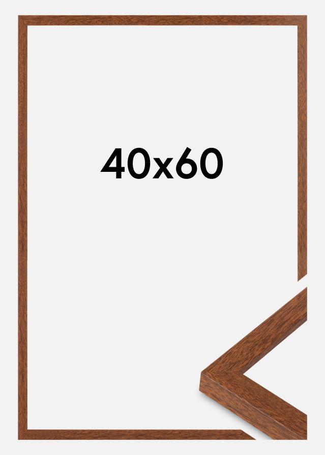 BGA Frame Modern Acrylic Glass Warm Brown 40x60cm