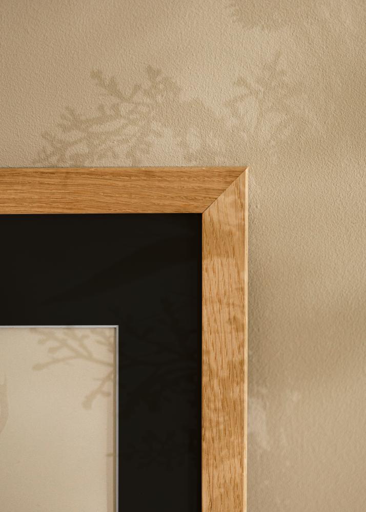 Ram med passepartou Frame Trendline Oak 40x60 cm - Picture Mount Black 30x50 cm