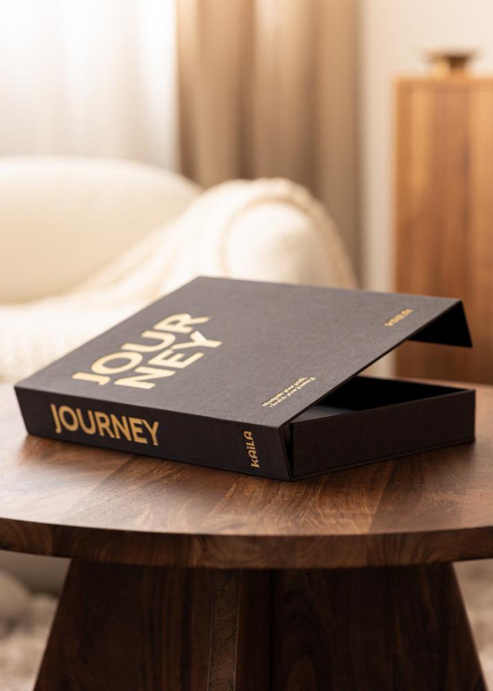 BGA KAILA JOURNEY Black - Coffee Table Photo Album (60 Black Pages)