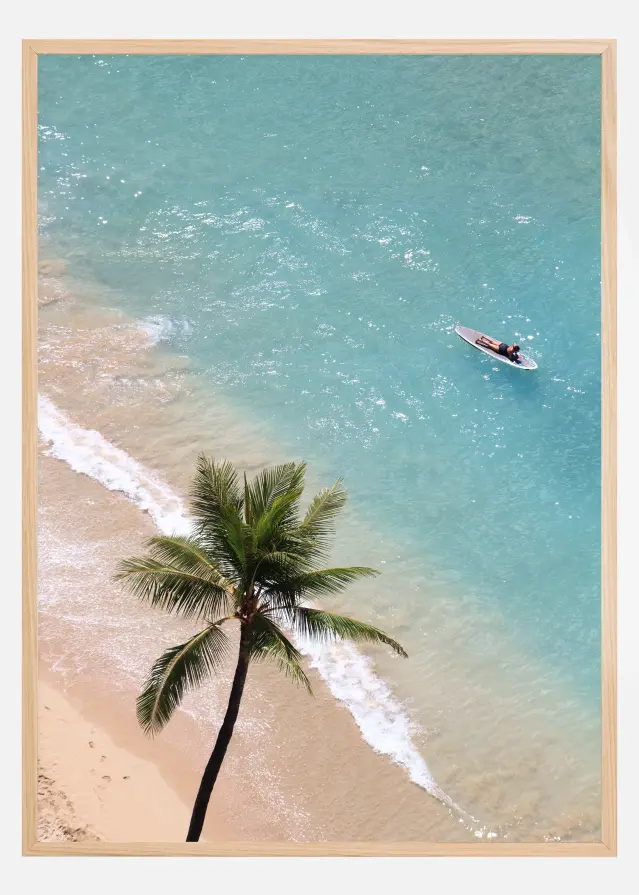 Bildverkstad Surfing at the Beach Poster