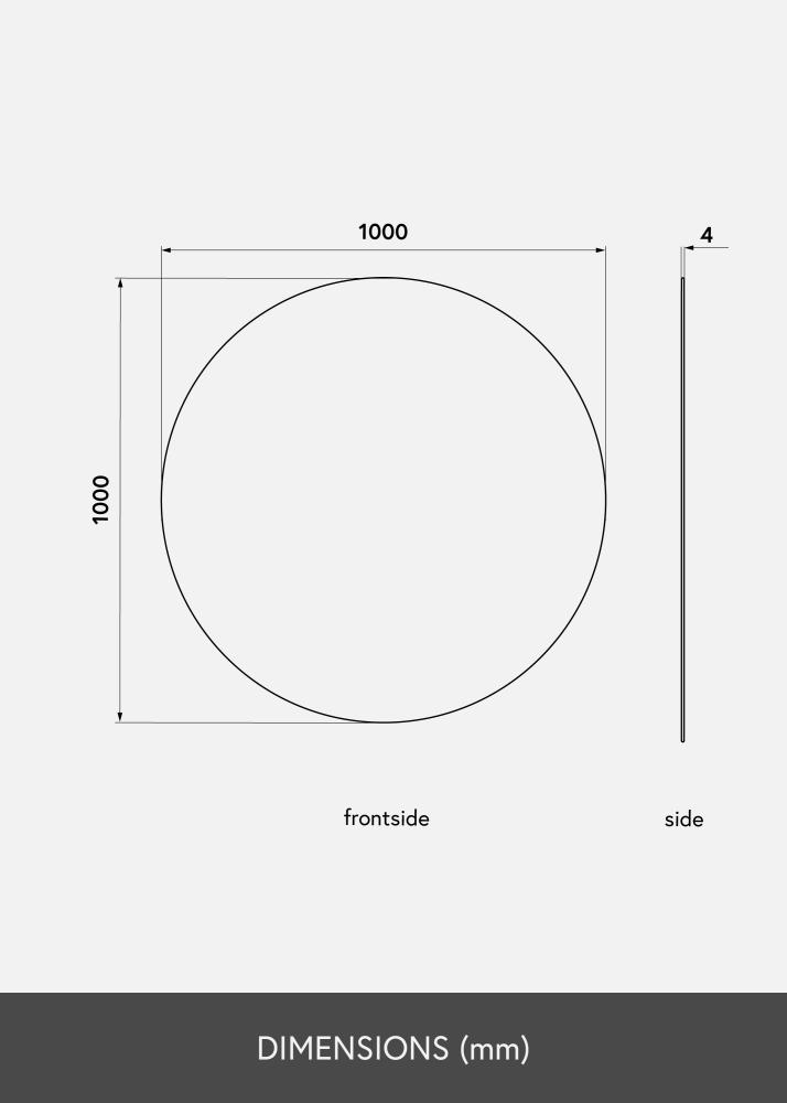 KAILA KAILA Round Mirror 100 cm Ø