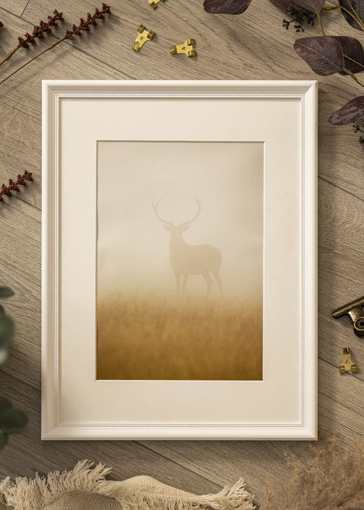 Ram med passepartou Frame Gala White 70x100 cm - Picture Mount White 60x90 cm