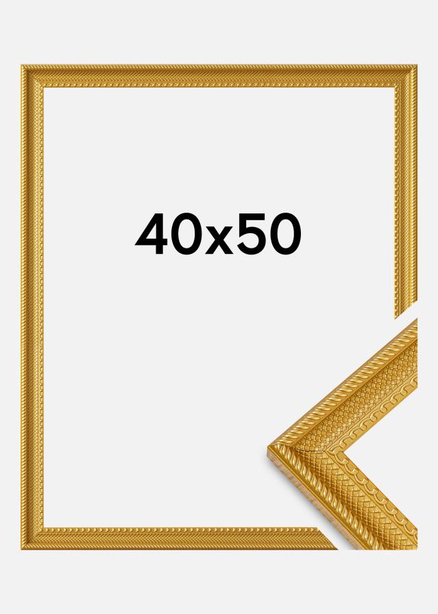 BGA Frame Lattice Acrylic Glass Gold 40x50 cm