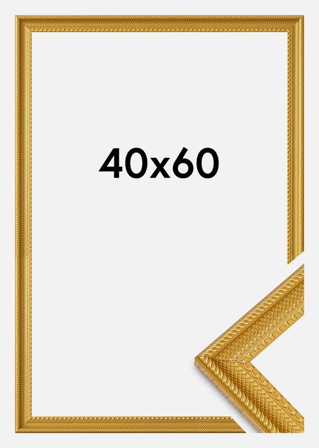 BGA Frame Lattice Acrylic Glass Gold 40x60 cm