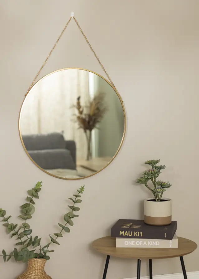 Artlink Round Mirror Modern Deep Gold 61 cm Ø