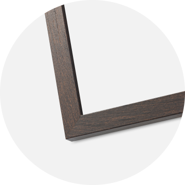 Ram med passepartou Frame Trendy Walnut 45x60 cm - Picture Mount White 30x45 cm