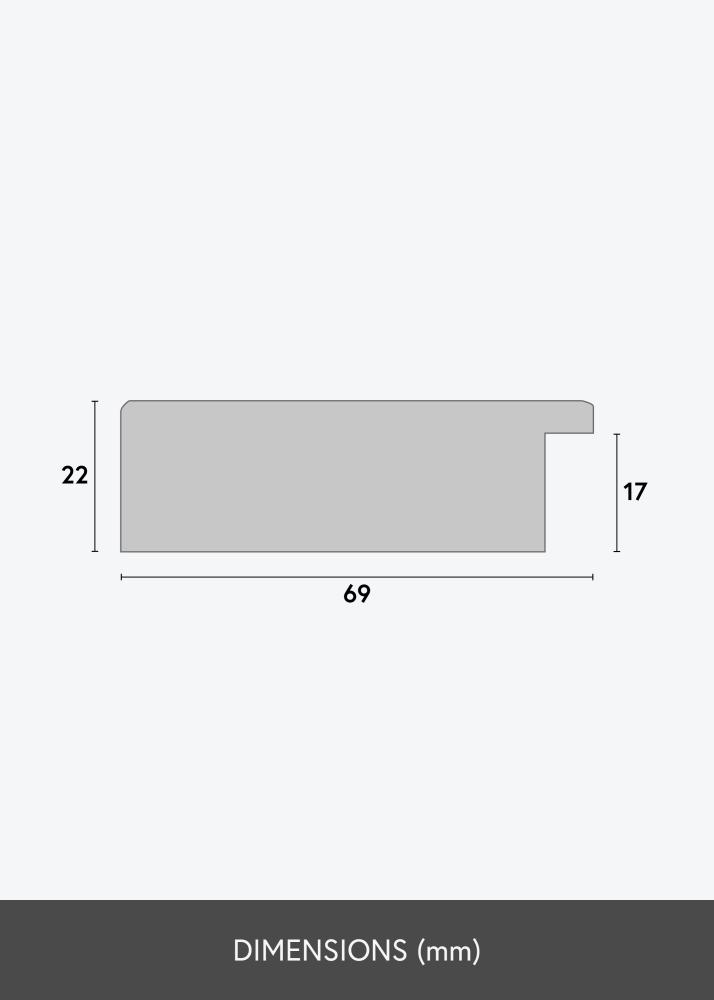 Ramverkstad Mirror Dover White - Custom Size