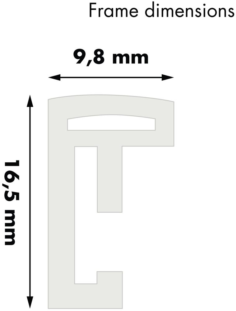 Ram med passepartou Frame New Lifestyle White 60x80 cm - Picture Mount White 50x70 cm