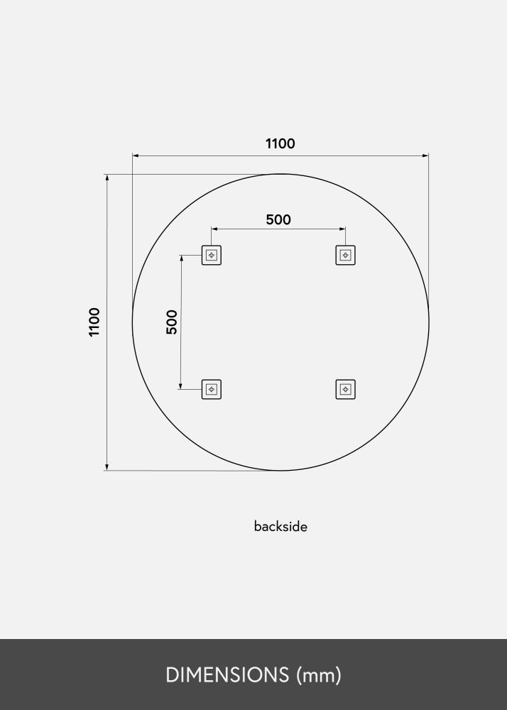 KAILA KAILA Round Mirror Gold 110 cm Ø