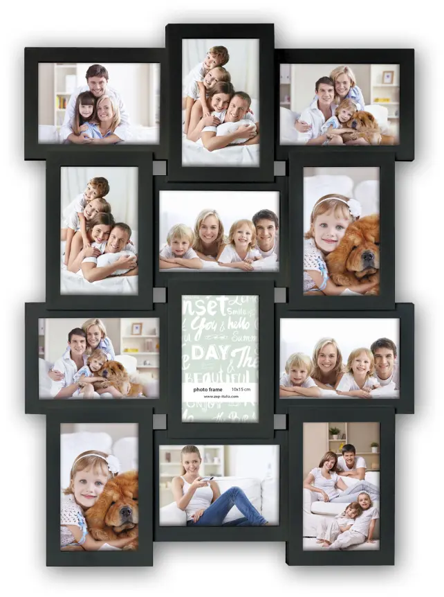 ZEP Maggiore Collage frame IX Black - 12 Pictures