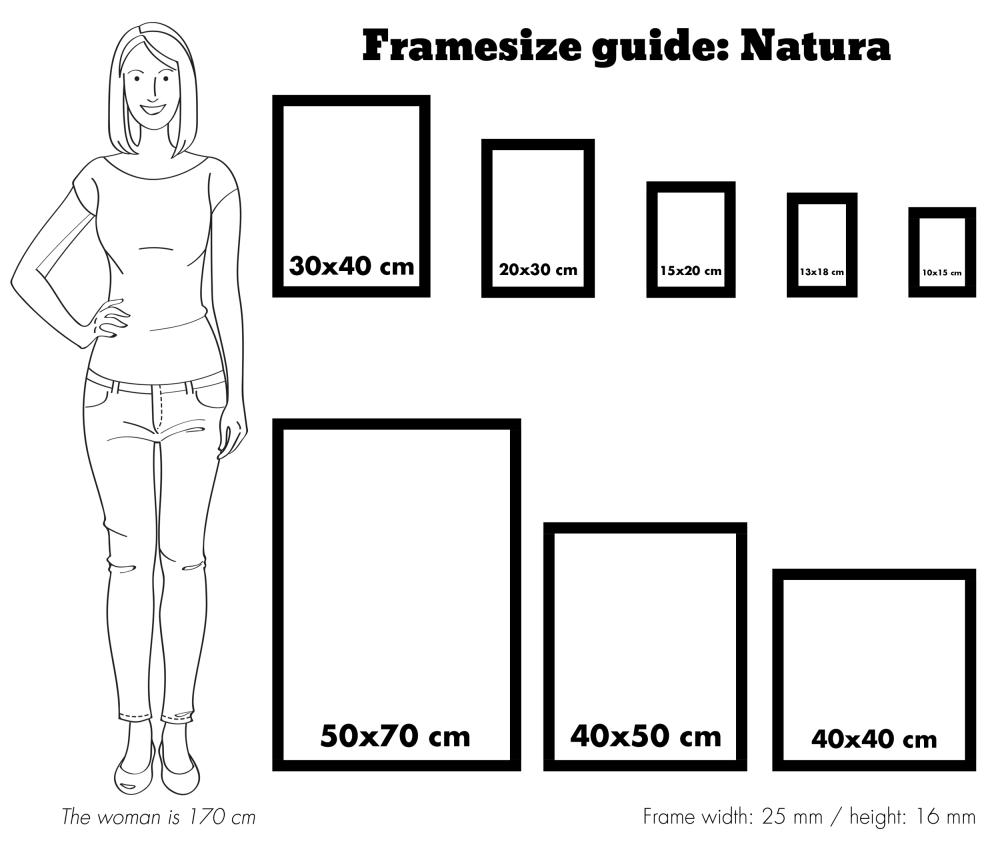  Frame Natura Meranti 50x70 cm