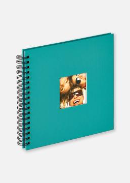 Walther Fun Spiral bound album Turqouise - 26x25 cm (40 Black pages / 20 sheets)