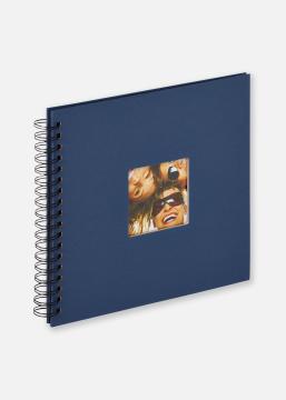 Walther Fun Spiral bound album Blue - 26x25 cm (40 Black pages / 20 sheets)