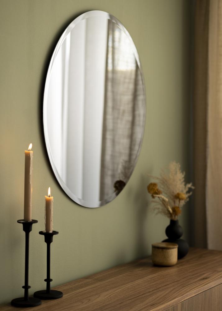 KAILA KAILA Round Mirror Dark Smoked Grey Deluxe 70 cm Ø