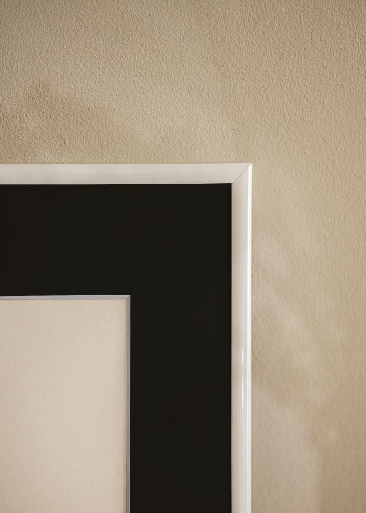 Ram med passepartou Frame Victoria White 50x70 cm - Picture Mount Black 40x60 cm