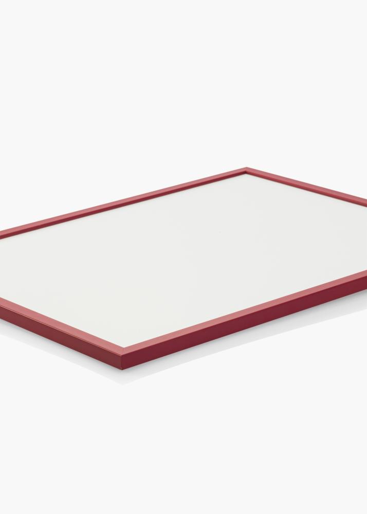 Ram med passepartou Frame Edsbyn Red 40x60 cm - Picture Mount White 32.9x48.3 cm