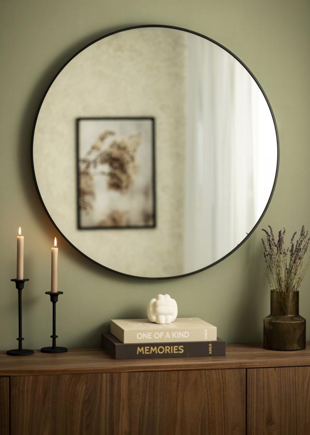 KAILA KAILA Round Mirror - Edge Black 90 cm Ø