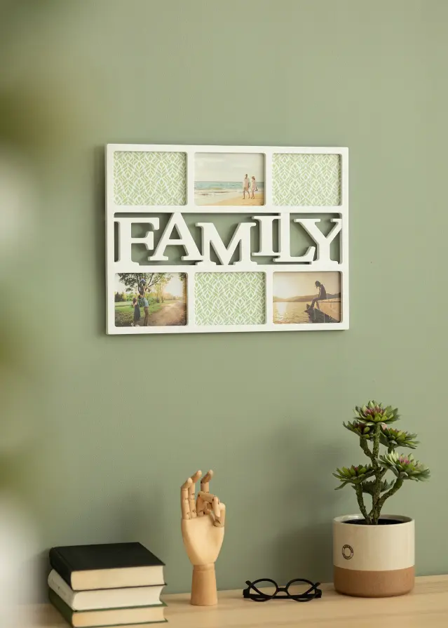 BGA Family Collage Frame White - 6 Pictures