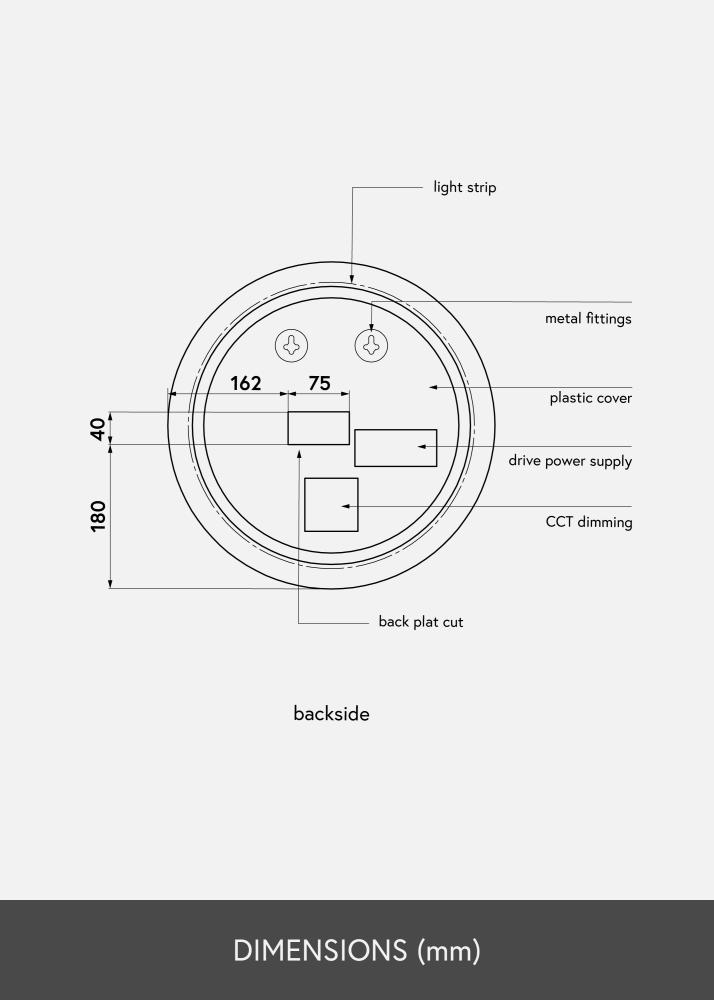 KAILA KAILA Mirror LED 40 cm Ø