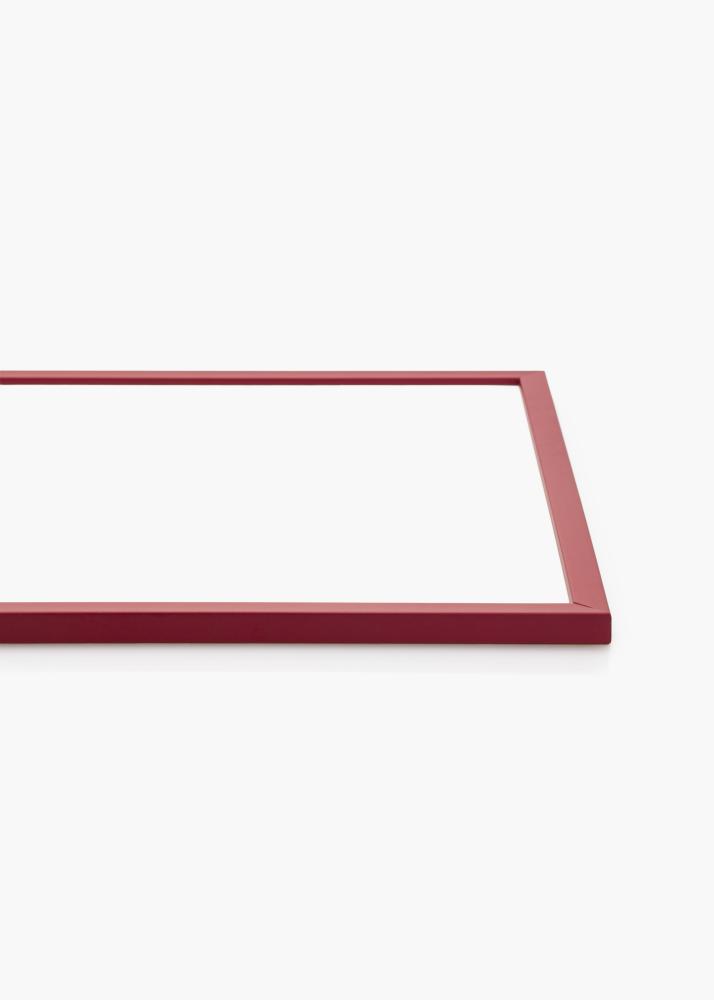 Ram med passepartou Frame Edsbyn Red 40x60 cm - Picture Mount White 32.9x48.3 cm