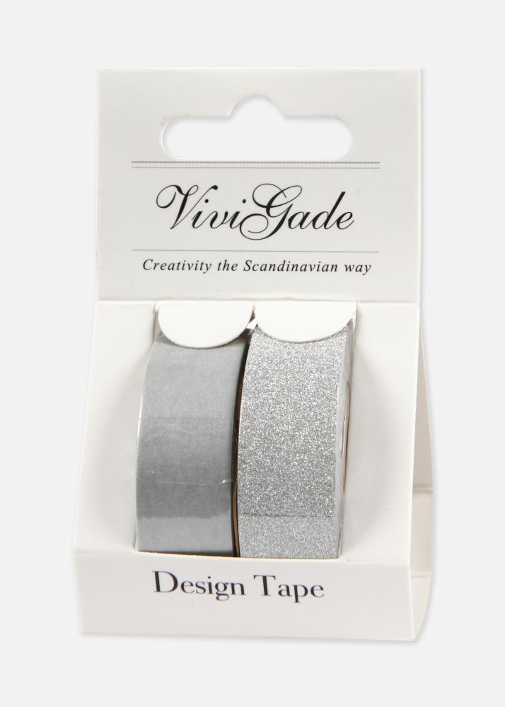 Creativ Company Washi Tape Silver 2-Pack