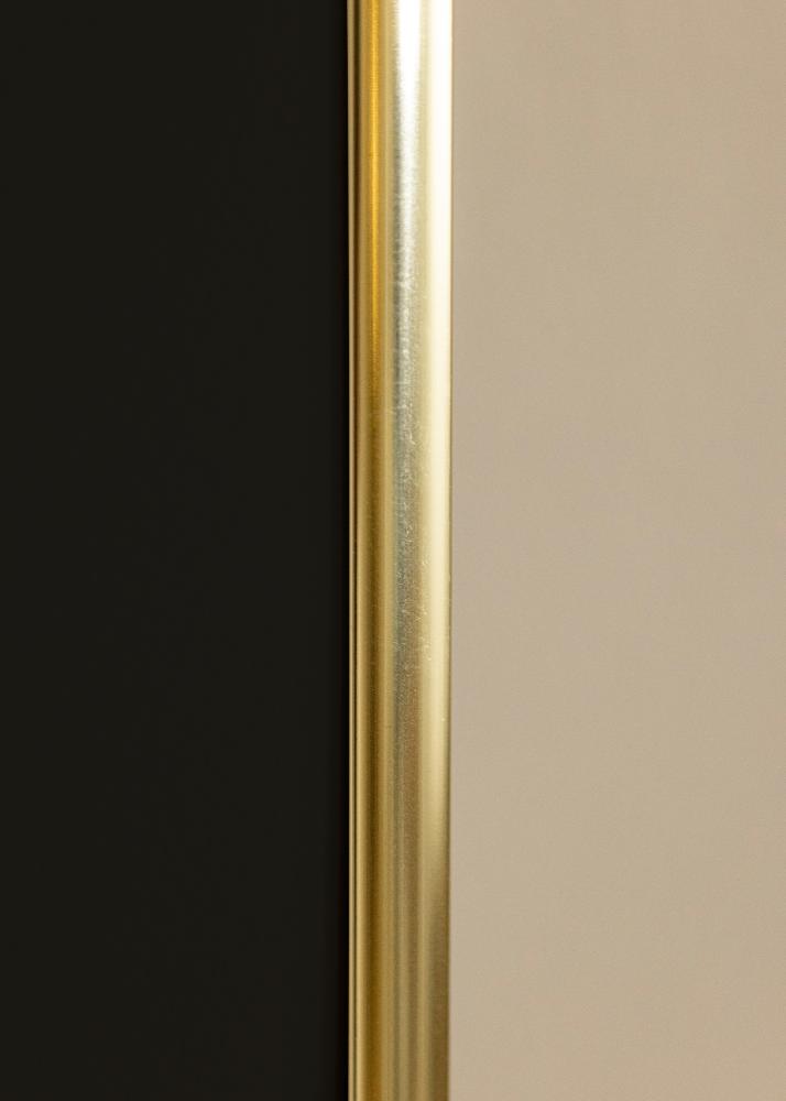 Ram med passepartou Frame Visby Shiny Gold 70x100 cm - Picture Mount Black 62x93 cm