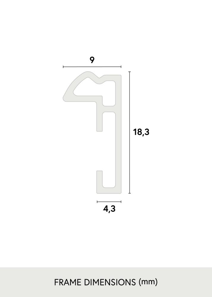 Walther Frame Hipster Acrylic Glass Silver 70x100 cm