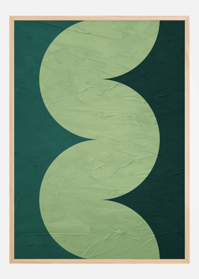 Bildverkstad Green Circles Poster