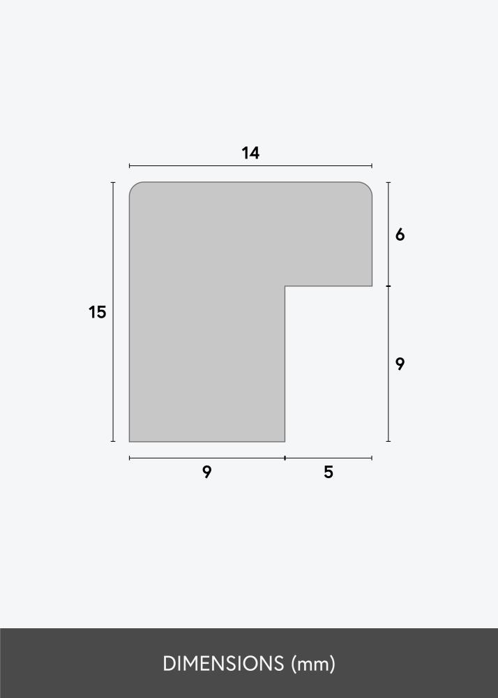 BGA Frame Modern Acrylic Glass White 30x40 cm