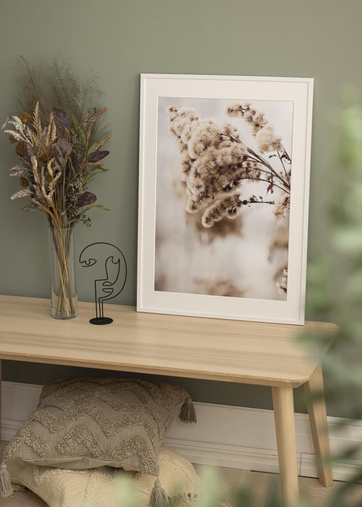 Ram med passepartou Frame Edsbyn White 60x60 cm - Picture Mount White 45x45 cm