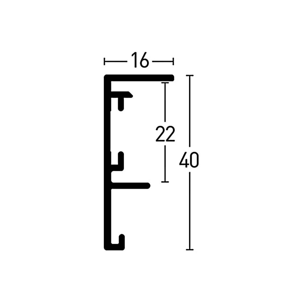 Konstlist - Nielsen Frame Nielsen Box II Silver 60x80 cm