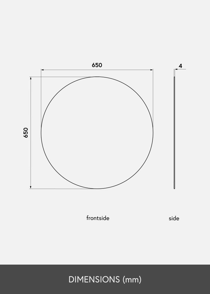 KAILA KAILA Round Mirror 65 cm Ø