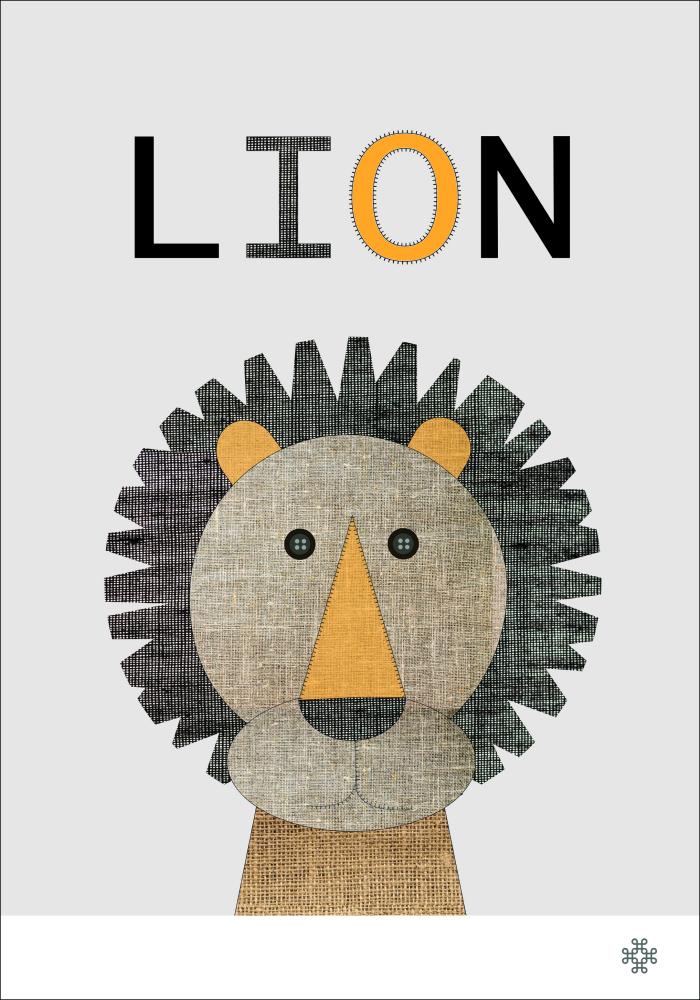 Bildverkstad Fabric lion Poster