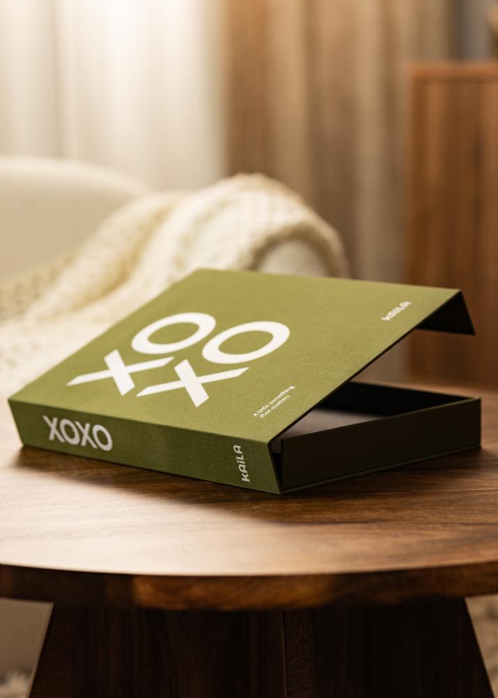 KAILA KAILA XOXO Olive - Coffee Table Photo Album (60 Black Pages)