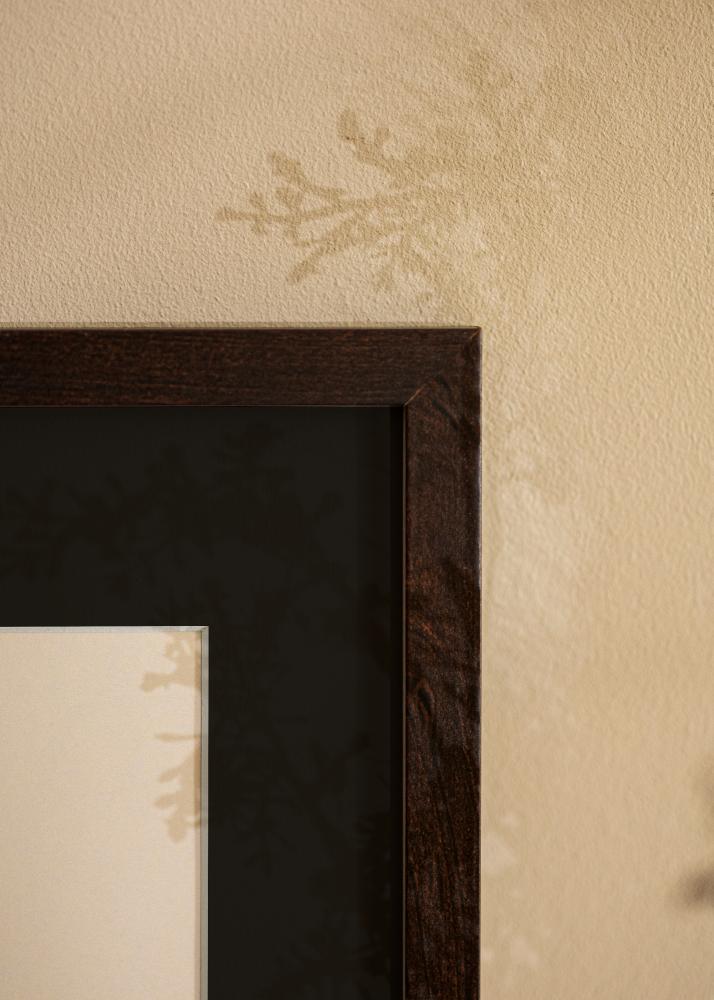 Ram med passepartou Frame Selection Walnut 60x60 cm - Picture Mount Black 50x50 cm