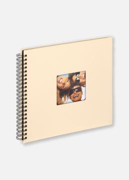 Walther Fun Spiral bound album Cream - 30x30 cm (50 Black pages / 25 sheets)