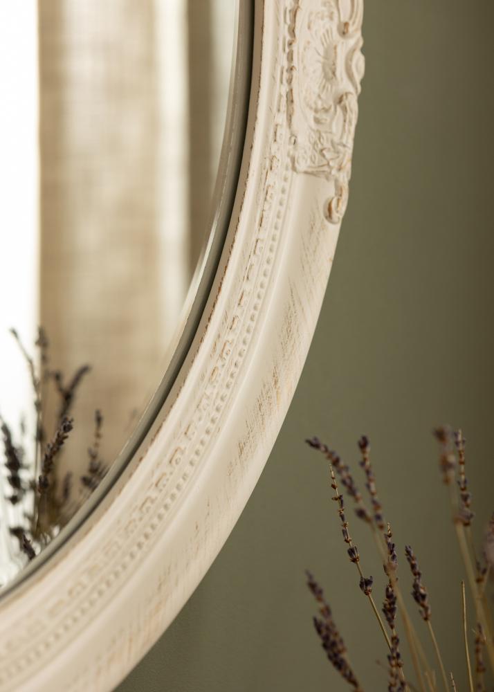 Artlink Mirror Antique White Oval 63x73 cm